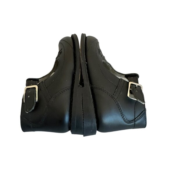 Pie-Co Vintage Black Booties Shoes w/ Buckle Heart Detail Size 9 Toddler Girl - Picture 8 of 11